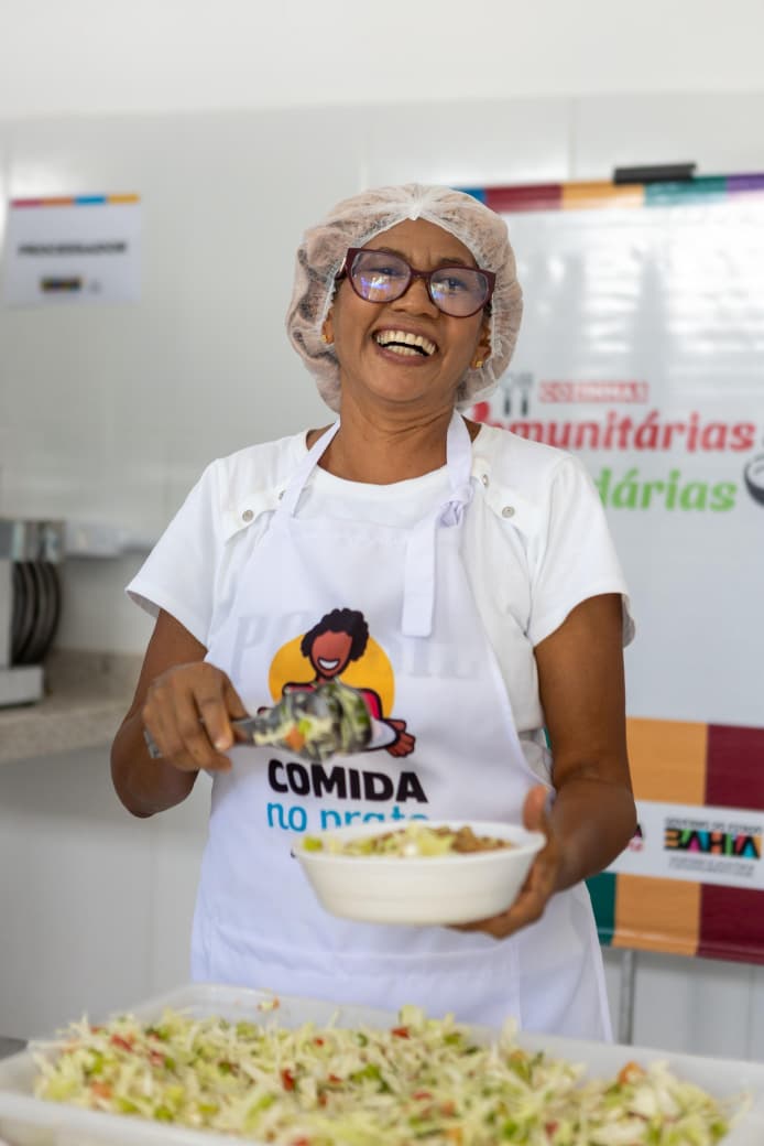 Voluntária da Cozinha Solidária